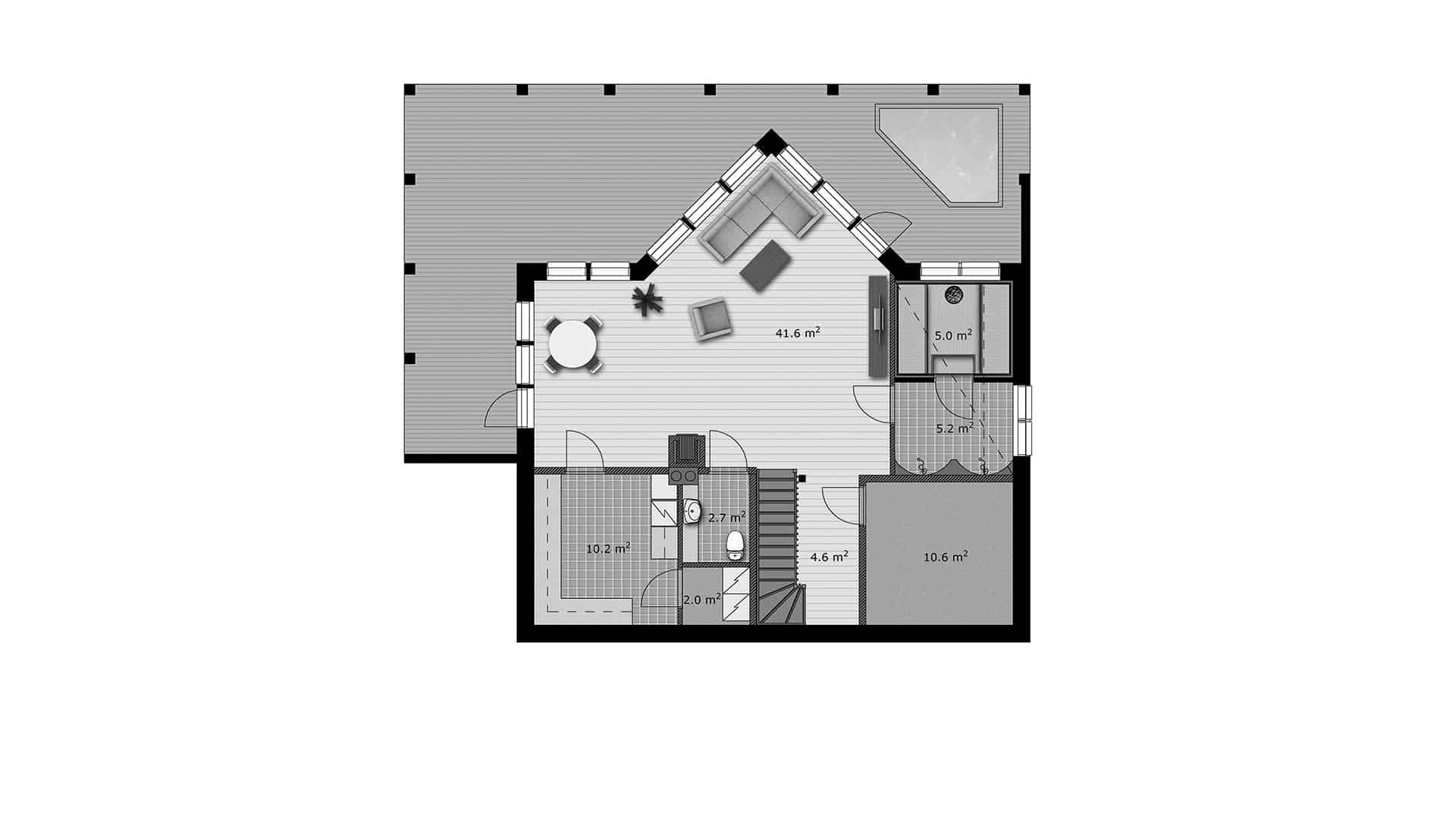 Дом из бруса 12×9 м Дом из бруса 12×9 м