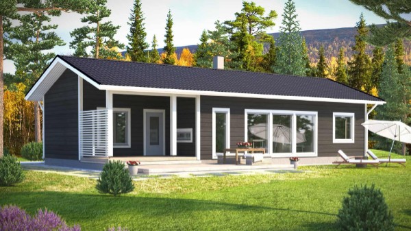 Дом из бруса 16 на 7 м